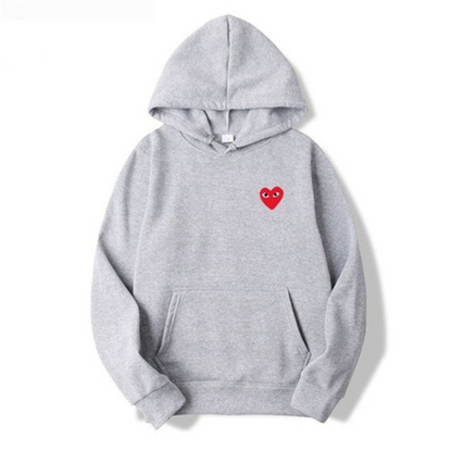 Heart Hoodie – Unisex Kapuzenpullover mit gesticktem Herz